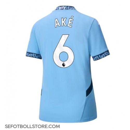 Manchester City Nathan Ake #6 Replika Hemmatröja Dam 2024-25 Kortärmad